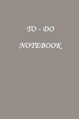 Book cover for To - Do Notebook - Checklist Journal