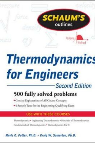 Cover of Schaum's Outline of Thermodynamics for Engineers, 2ed