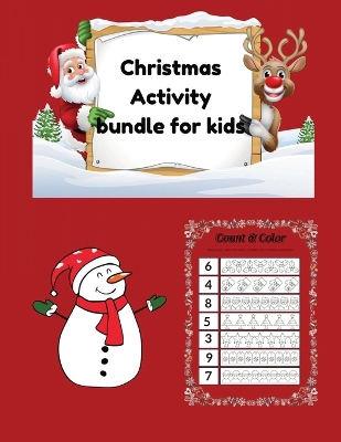 Book cover for Christmas activity for kids