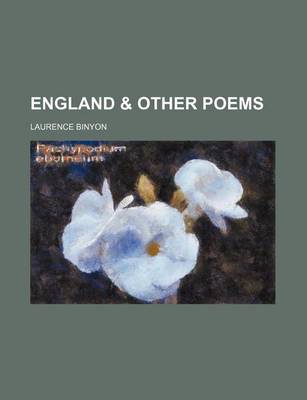 Book cover for England & Other Poems