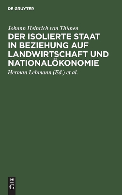 Book cover for Der Isolierte Staat in Beziehung Auf Landwirtschaft Und National�konomie
