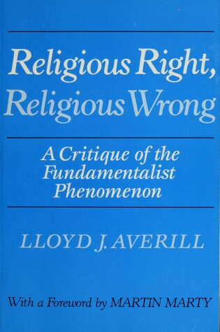 Cover of Religious Right, Religious Wrong