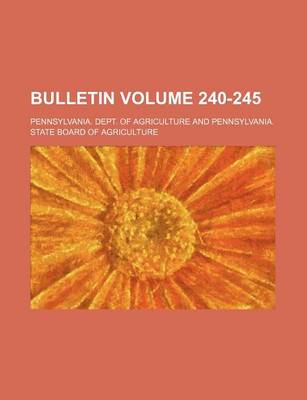 Book cover for Bulletin Volume 240-245