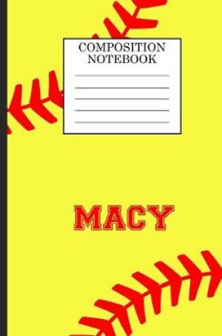 Cover of Macy Composition Notebook