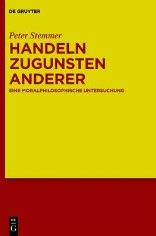 Cover of Handeln Zugunsten Anderer