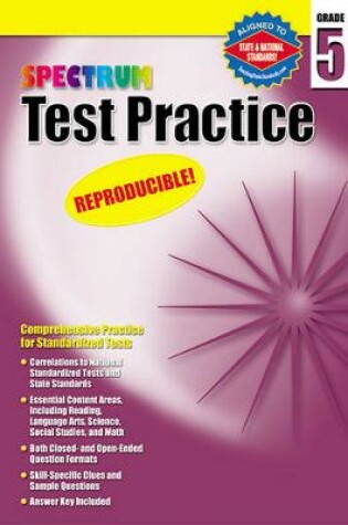Cover of Test Practice, Grade 5