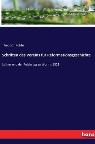 Cover of Schriften des Vereins für Reformationsgeschichte