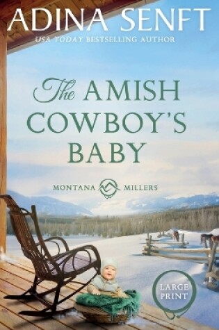 Cover of The Amish Cowboy's Baby (Large Print Hardcover)