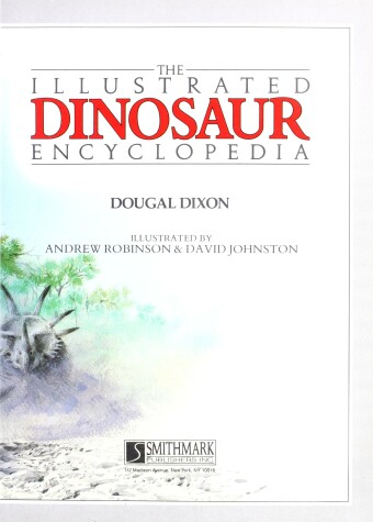 Book cover for The Illustrated Dinosaur Encyclopedia