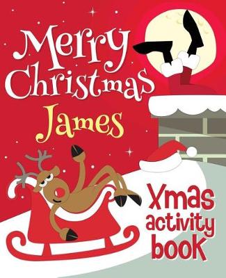 Book cover for Merry Christmas James - Xmas Activity Book