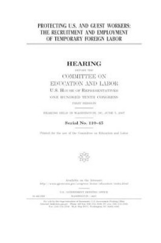 Cover of Protecting U.S. and guest workers