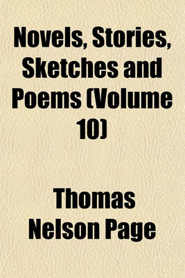 Book cover for Novels, Stories, Sketches and Poems Volume 10