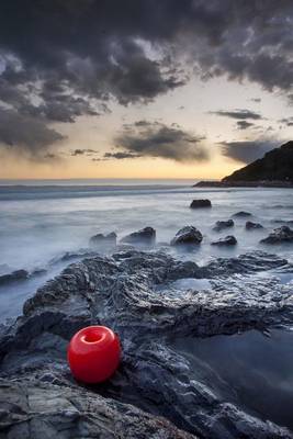 Book cover for Sunset with Buoy Over Fortullino Castiglioncello Tuscany Italy Journal