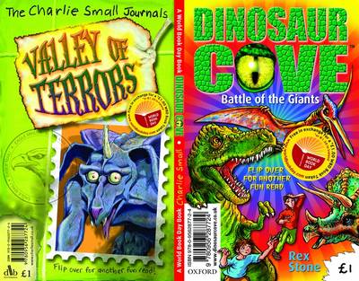 Book cover for Dinosaur Cove: Battle of the Giants/The Charlie Small Journals: Valley of Terrors