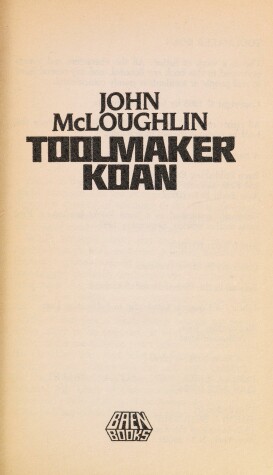 Book cover for Toolmaker Koan