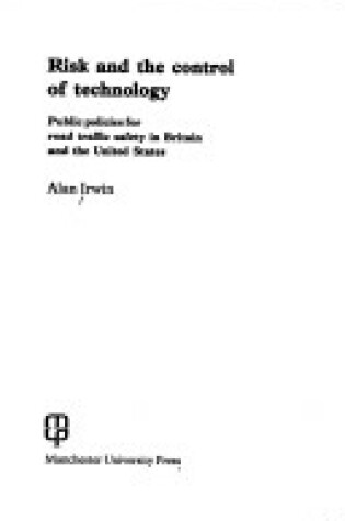 Cover of Risk and the Control of Technology