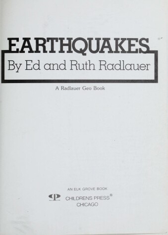 Cover of Earthquakes