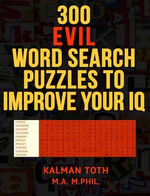 Book cover for 300 Evil Word Search Puzzles to Improve Your IQ