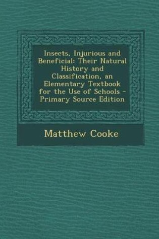 Cover of Insects, Injurious and Beneficial