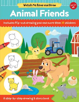 Book cover for Watch Me Read and Draw: Animal Friends