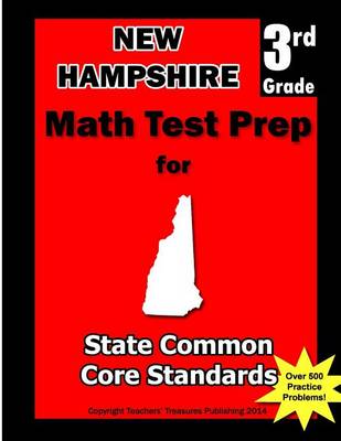 Book cover for New Hampshire 3rd Grade Math Test Prep