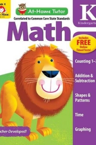 Cover of At-Home Tutor: Math, Kindergarten Workbook