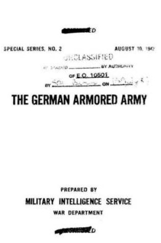 Cover of The German Armored Army