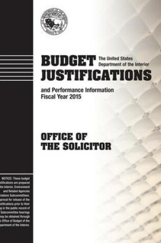 Cover of Budget Justifications and Performance Review Fiscal Year 2015