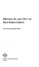 Book cover for Moving in and Out of Self-Employment