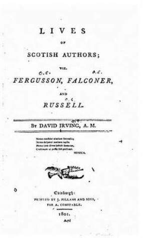 Cover of Lives of Scotish authors, viz. Fergusson, Falconer, and Russell