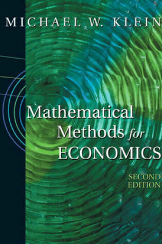 Cover of Mathematical Methods for Economics