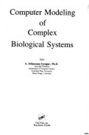 Cover of Computer Modeling of Complex Biological Systems