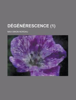 Book cover for Degenerescence (1)