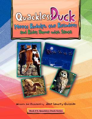 Book cover for Quackless Duck Meets Rudolph the Reindeer