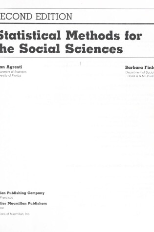Cover of Statistical Methods for the Social Sciences