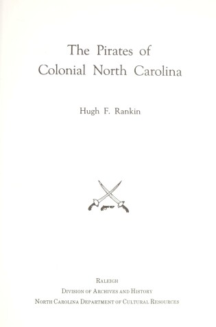 Cover of Pirates of Colonial North Carolina