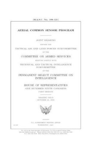 Cover of Aerial Common Sensor Program