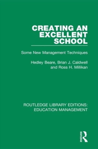 Cover of Creating an Excellent School