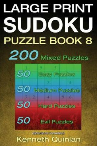 Cover of Large Print SUDOKU Puzzle Book 8