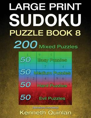 Cover of Large Print SUDOKU Puzzle Book 8