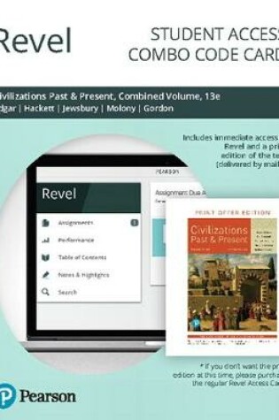 Cover of Revel for Civilizations Past and Present, Combined Volume -- Combo Access Card