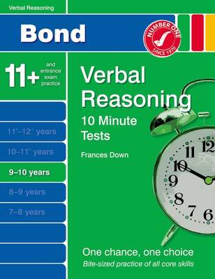 Book cover for Bond 10 Minute Tests Verbal Reasoning 9-10 Yrs