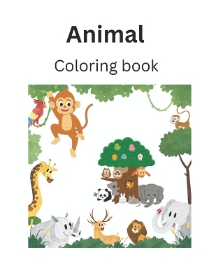 Book cover for Animal coloring book