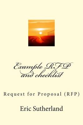 Book cover for Example RFP and checklist