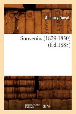 Book cover for Souvenirs (1829-1830) (Ed.1885)