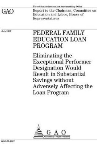Cover of Federal Family Education Loan Program