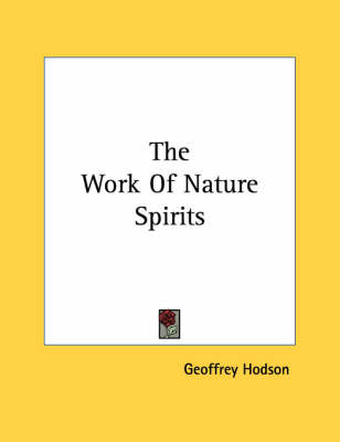 Book cover for The Work of Nature Spirits