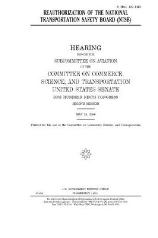 Cover of Reauthorization of the National Transportation Safety Board (NTSB)