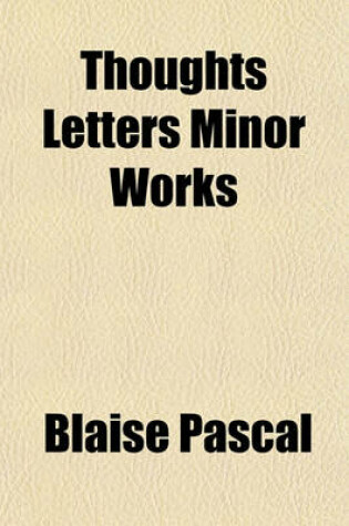 Cover of Thoughts Letters Minor Works