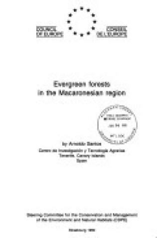 Cover of Evergreen Forests in Macaronesian Region